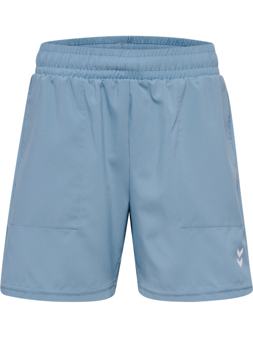 hmlJR PULSE WORKOUT SHORTS, FADED DENIM, packshot