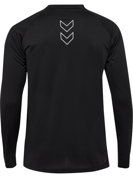 hmlCOURT LIGHT WEIGHT T-SHIRT L/S, BLACK, packshot