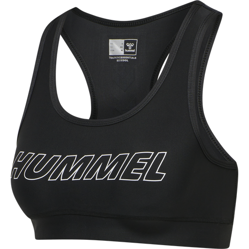 hmlTE TOLA 2-PACK SPORTS BRA, BLACK/DRIFTWOOD, packshot