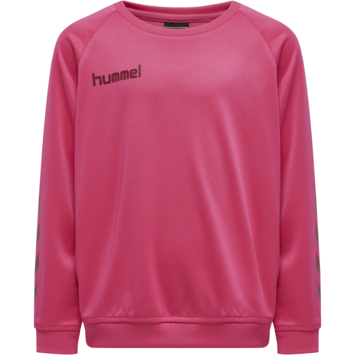 hmlPROMO KIDS POLY SWEATSHIRT, RASPBERRY SORBET, packshot