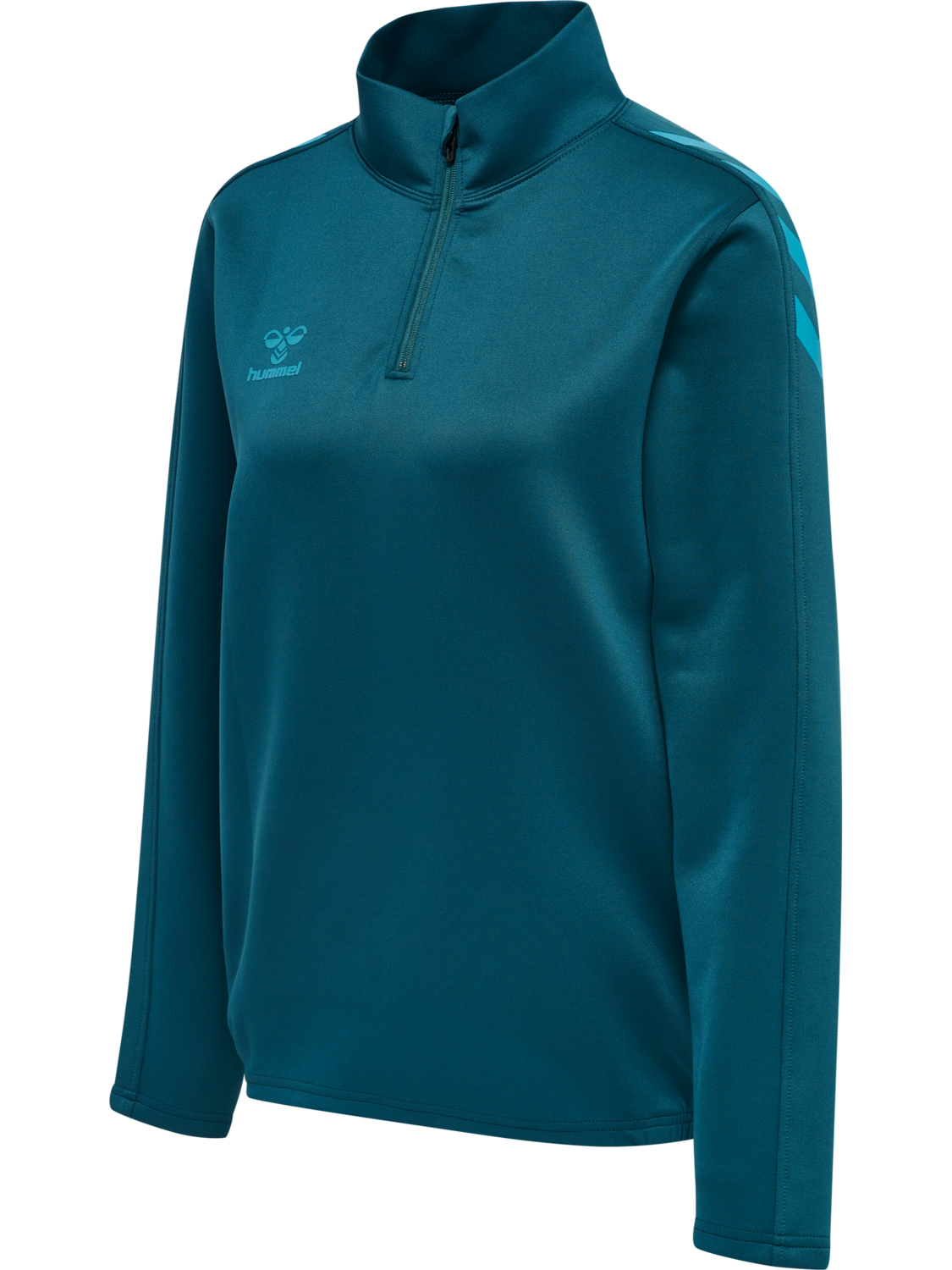 hmlCORE XK HALF ZIP SWEAT WOMAN, BLUE CORAL, packshot