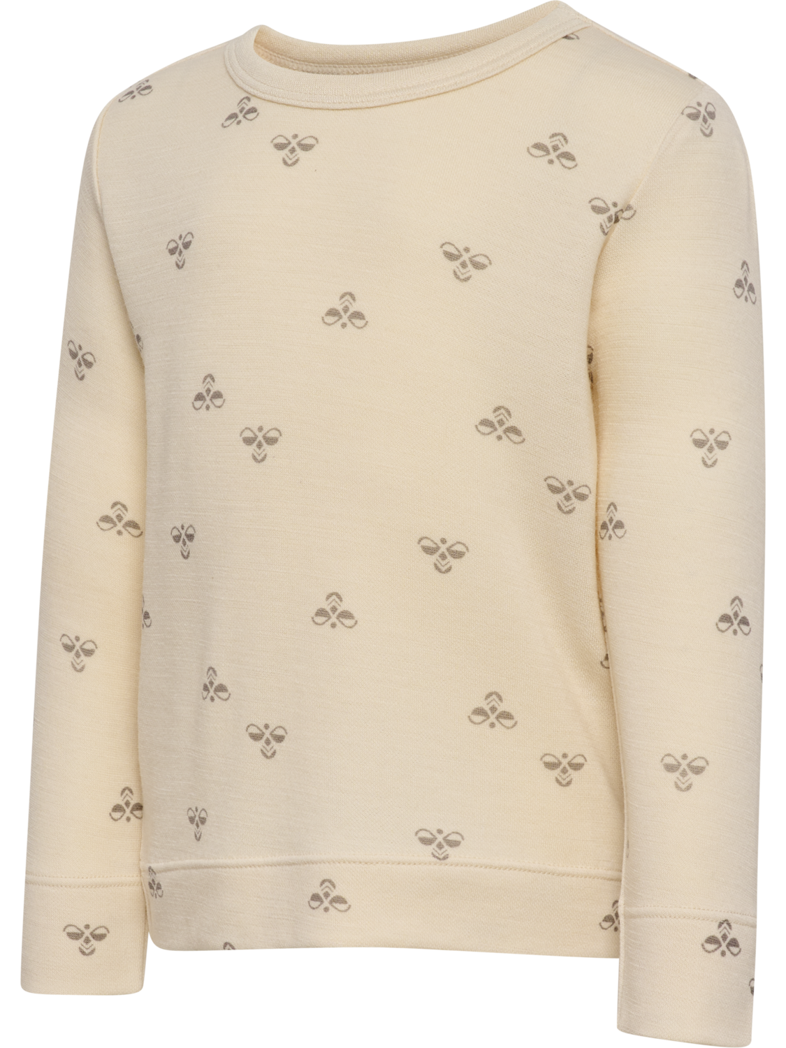 hmlMINI WOOL T-SHIRT L/S, WHITECAP GRAY, packshot