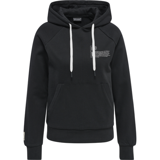 hmlGG12 SWEAT HOODIE WOMAN, BLACK, packshot