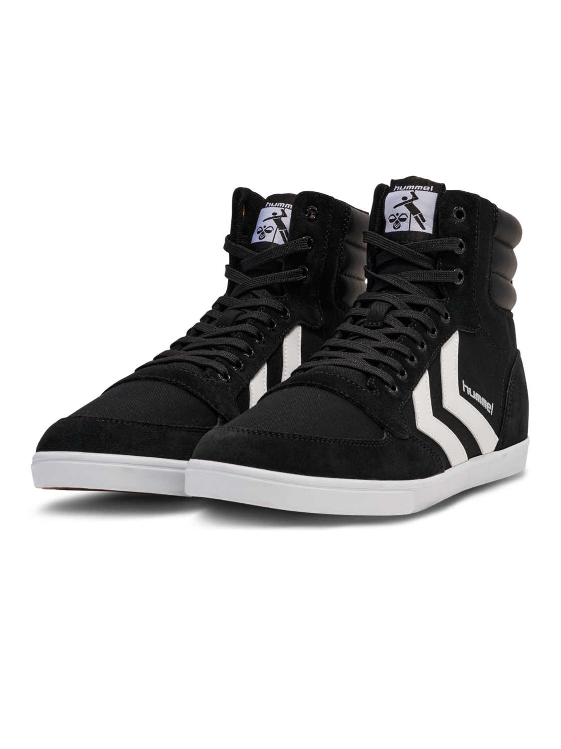 HUMMEL SLIMMER STADIL HIGH, BLACK/ WHITE KH, packshot
