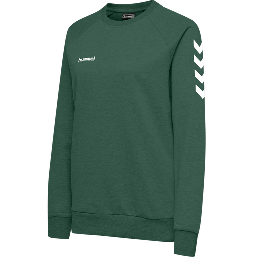 HMLGO COTTON SWEATSHIRT WOMAN, EVERGREEN, packshot