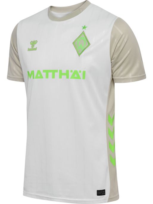 WER 25/26 AWAY JERSEY S/S, SNOW WHITE, packshot