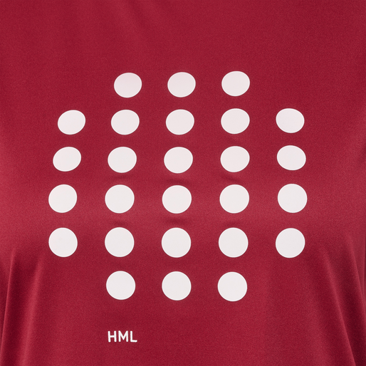 hmlCOURT T-SHIRT S/S WOMAN, RHUBARB, packshot