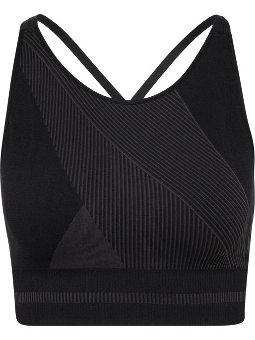 hmlUNITY SEAMLESS BRA, BLACKENED PEARL, packshot