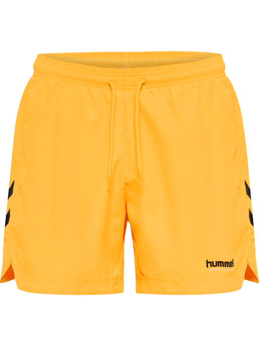 hmlNED SWIM SHORTS, ORANGE POP, packshot