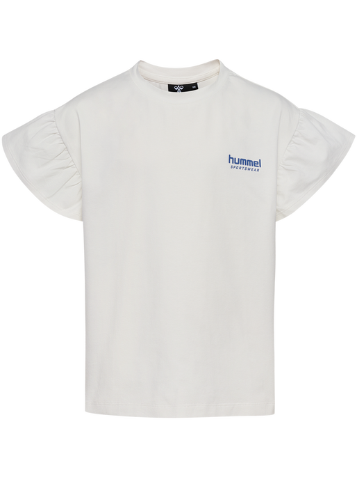 hmlKASANDRA T-SHIRT S/S, MARSHMALLOW, packshot