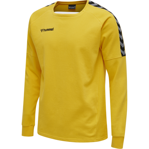 hmlAUTHENTIC TRAINING SWEAT, SPORTS YELLOW hmlAUTHENTIC TRAINING SWEAT, SPORTS YELLOW, packshot