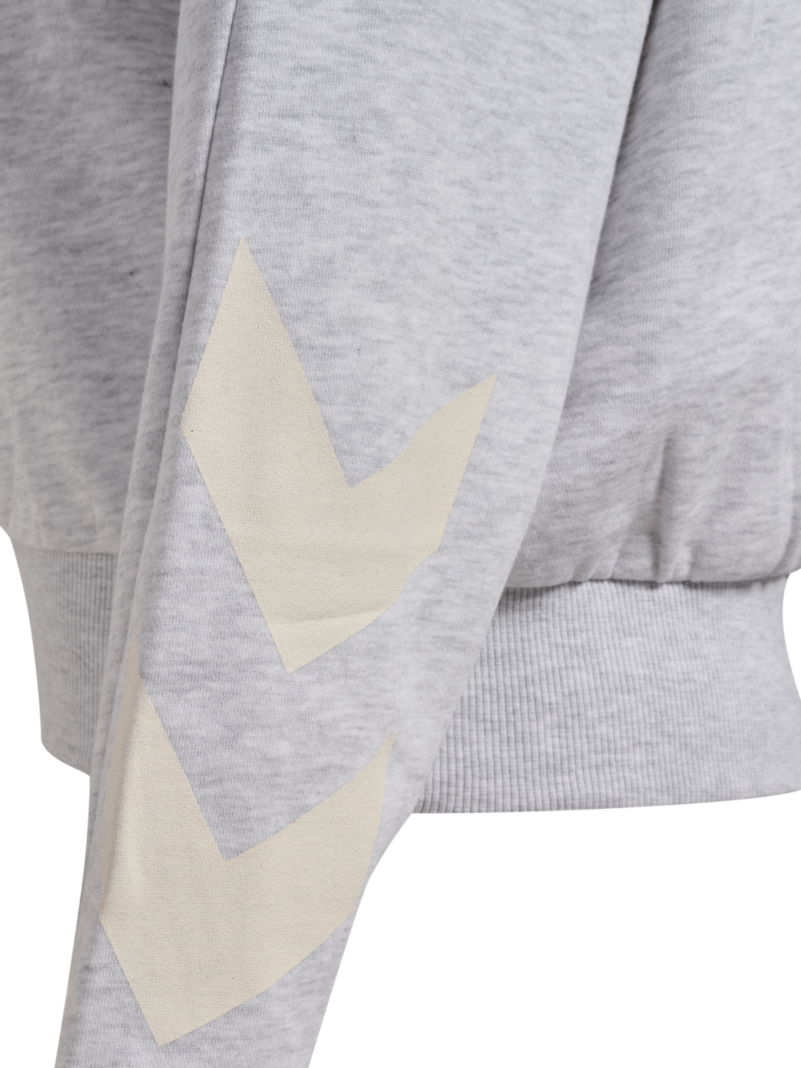 hmlI-D ZIP POLO SWEATSHIRT, LIGHT GREY MELANGE, packshot