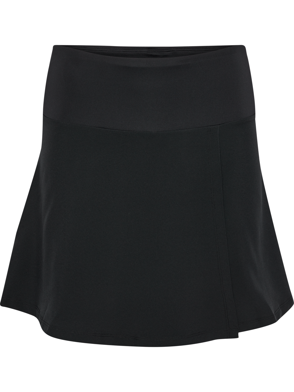 hmlCOURT MID WAIST POCKET SKIRT W, BLACK, packshot