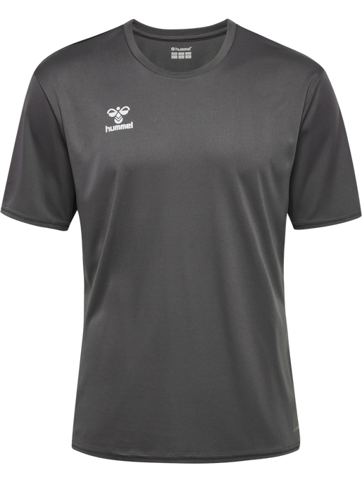 hmlESSENTIAL JERSEY S/S, STEEL GRAY, packshot