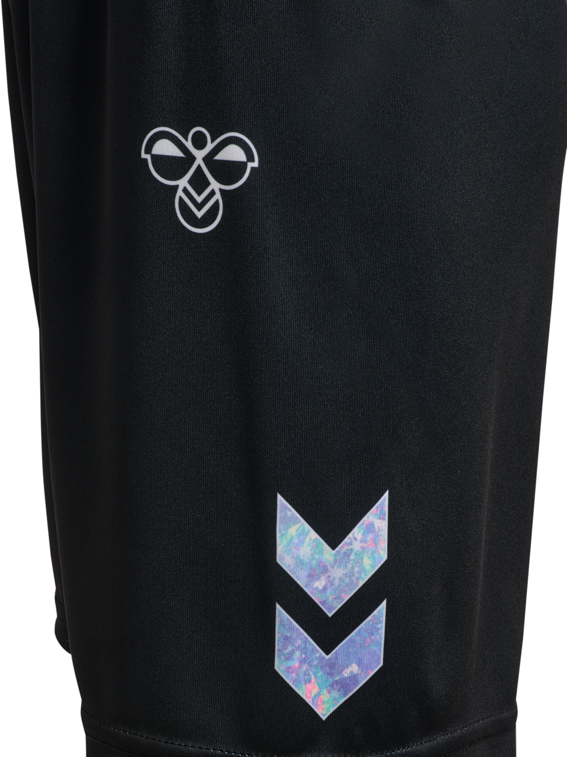 hmlSHIMMER SHORTS, BLACK, packshot