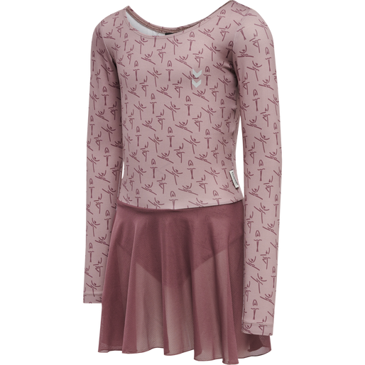 hmlPRIMA BEE PIROUETTE GYMSUIT, WOODROSE, packshot