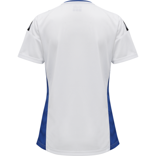 hmlAUTHENTIC POLY JERSEY WOMAN S/S, WHITE/TRUE BLUE hmlAUTHENTIC POLY JERSEY WOMAN S/S, WHITE/TRUE BLUE, packshot