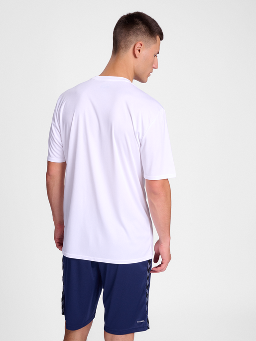 hmlESSENTIAL JERSEY S/S, WHITE, model