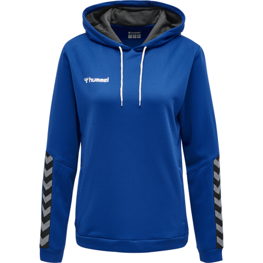 hmlAUTHENTIC POLY HOODIE WOMAN, TRUE BLUE hmlAUTHENTIC POLY HOODIE WOMAN, TRUE BLUE, packshot
