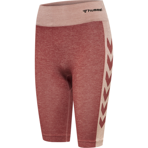 hmlCLEA SEAMLESS CYCLING SHORTS, WITHERED ROSE/ROSE TAN MELANGE, packshot