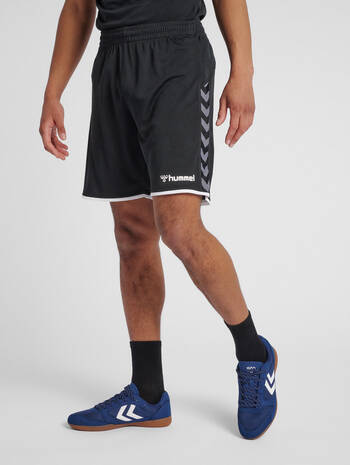hmlAUTHENTIC POLY SHORTS, BLACK, model