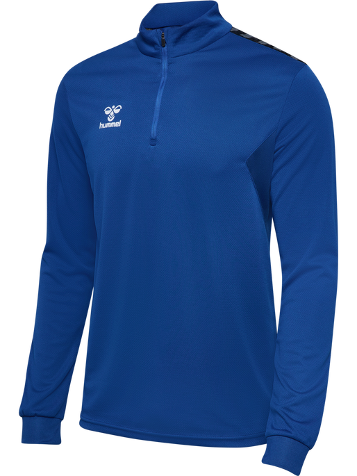 hmlAUTHENTIC HALF ZIP SWEAT, TRUE BLUE hmlAUTHENTIC HALF ZIP SWEAT, TRUE BLUE, packshot