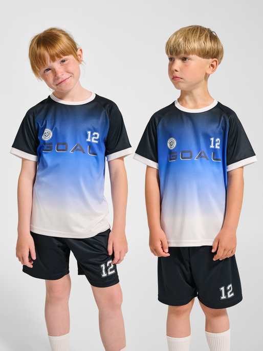 hmlSHIMMER T-SHIRT S/S, BLACK/WHITE, model