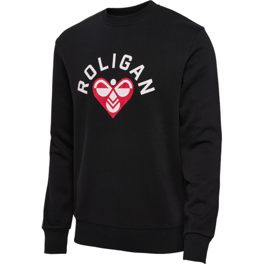 hmlROLIGAN SWEATSHIRT, BLACK, packshot