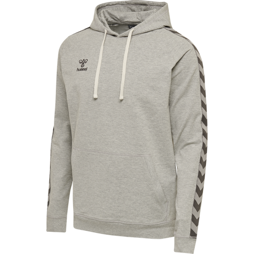 hmlMOVE CLASSIC HOODIE, GREY MELANGE hmlMOVE CLASSIC HOODIE, GREY MELANGE, packshot