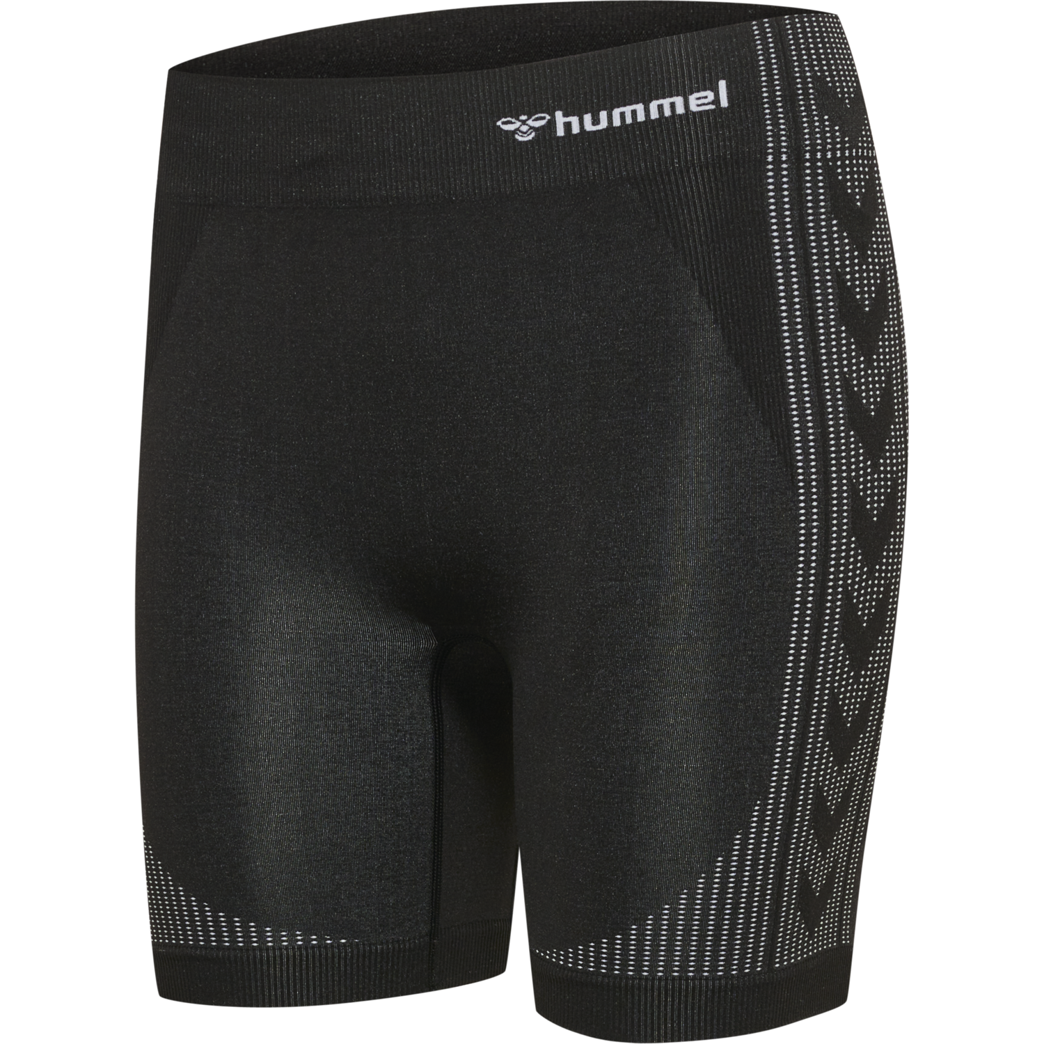 hmlMT SHAPING SEAMLESS MW SHORTS, BLACK, packshot
