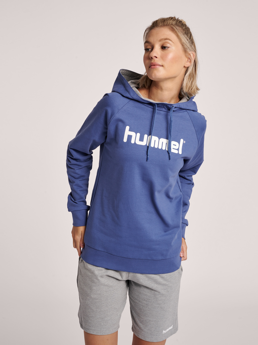 HMLGO COTTON LOGO HOODIE WOMAN, 8241, model
