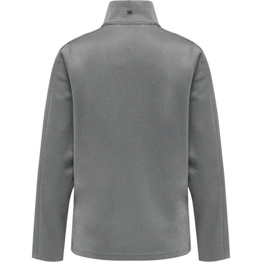 hmlCORE XK POLY ZIP SWEAT WOMAN, GREY MELANGE, packshot