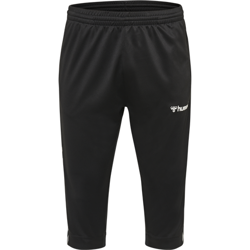 hmlAUTHENTIC 3/4 PANT, BLACK/WHITE, packshot