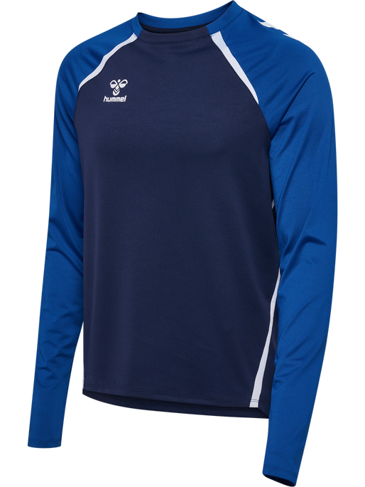 hmlLEAD 2.0 CREW SWEAT, MARINE/TRUE BLUE, packshot