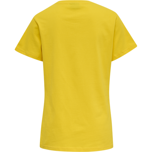 hmlRED BASIC T-SHIRT S/S WOMAN, EMPIRE YELLOW, packshot