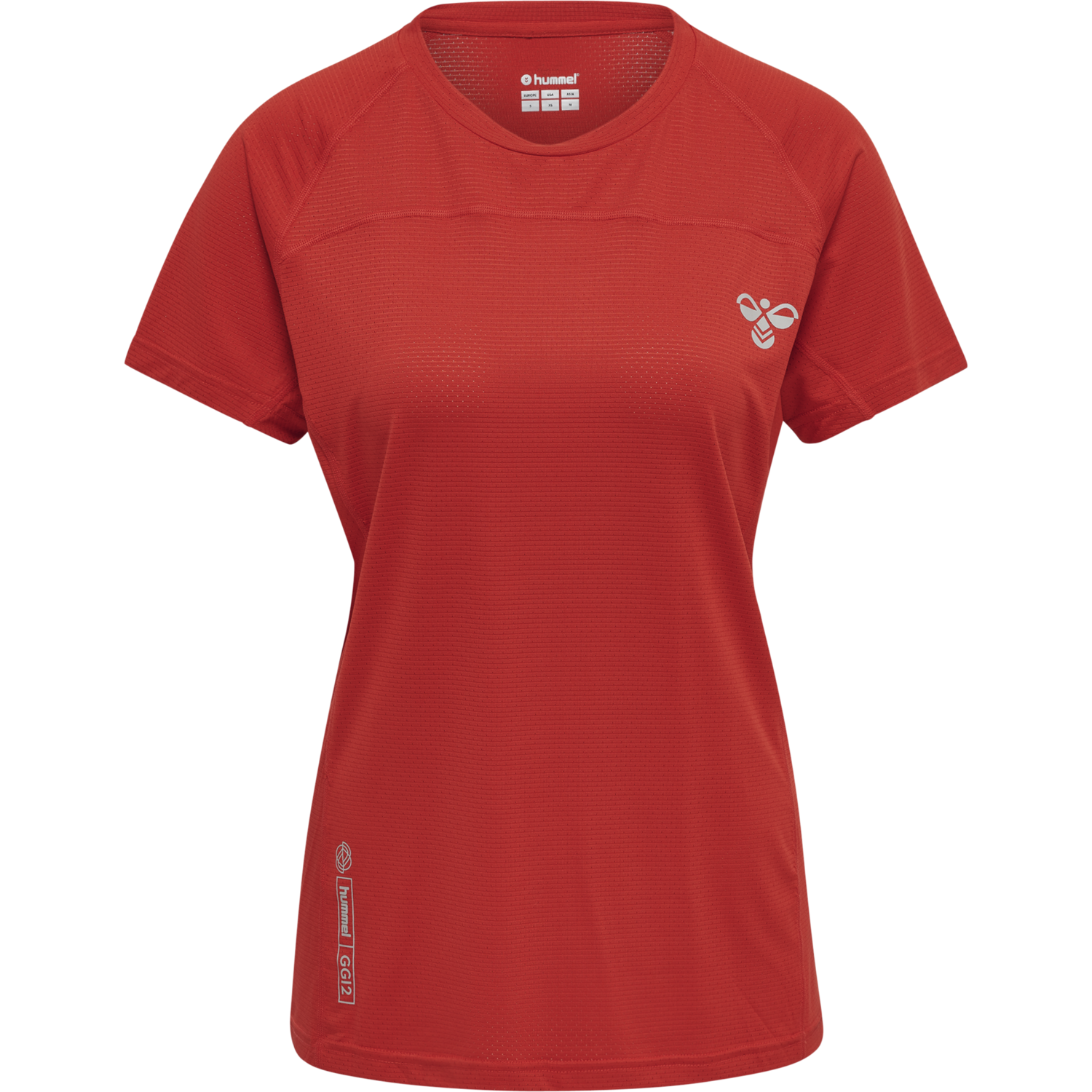 hmlGG12 TRAINING TEE WOMAN, AURA ORANGE, packshot