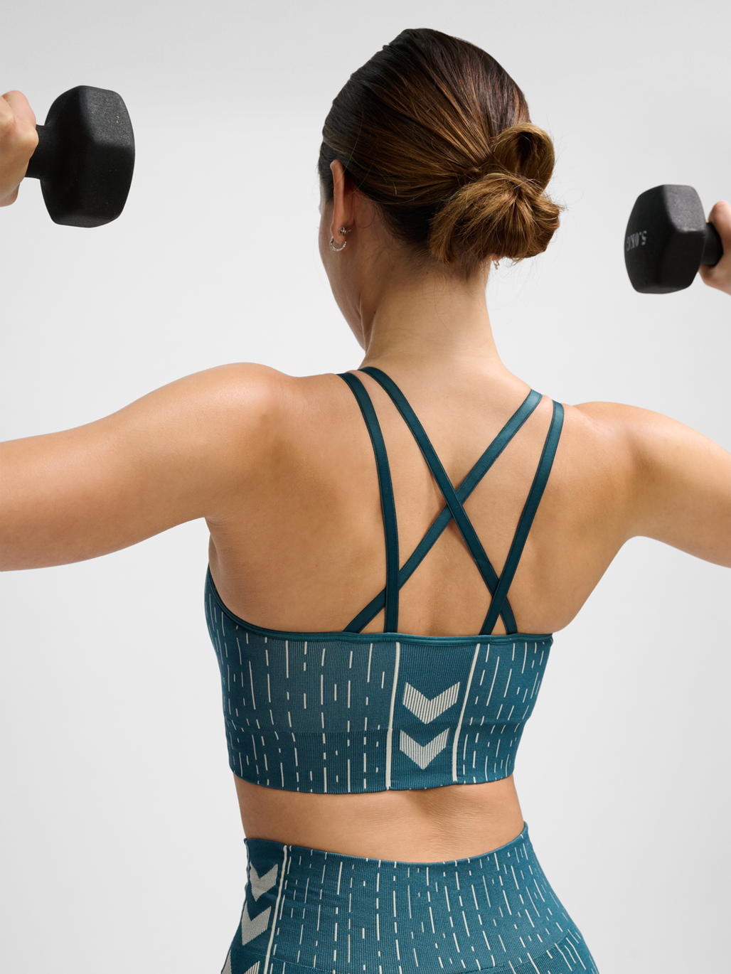 Silver lining seamless sports bra top