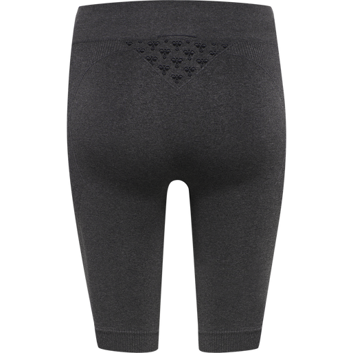hmlCI SEAMLESS CYCLING SHORTS, BLACK MELANGE, packshot