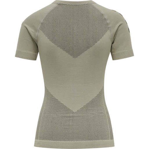 HUMMEL FIRST SEAMLESS JERSEY S/S WOMAN, LONDON FOG, packshot