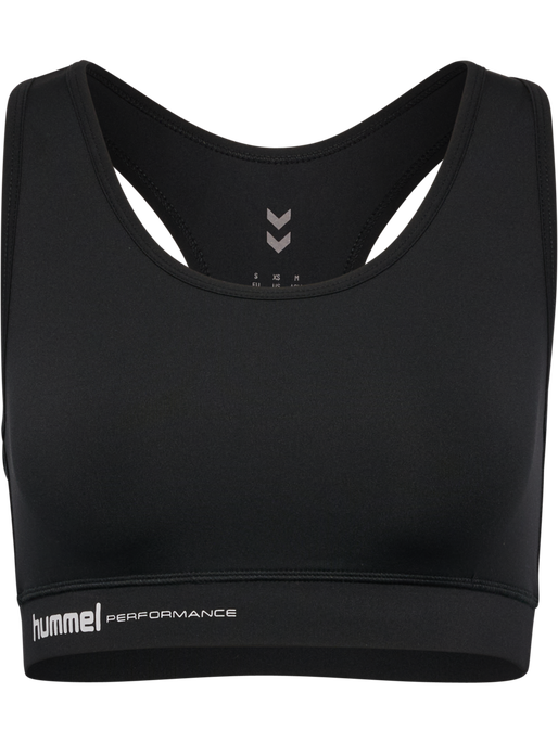 hmlPULSE LIGHT SUPPORT BRA, BLACK, packshot