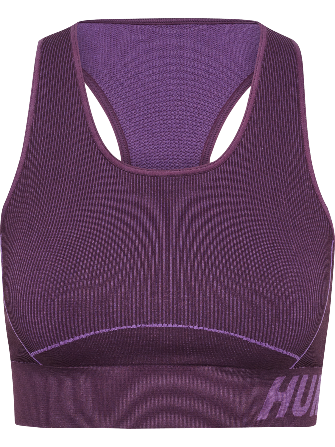 hmlTE CHRISTEL SEAMLESS SPORTS TOP, PLUM PERFECT/BELLFLOWER MELAN, packshot
