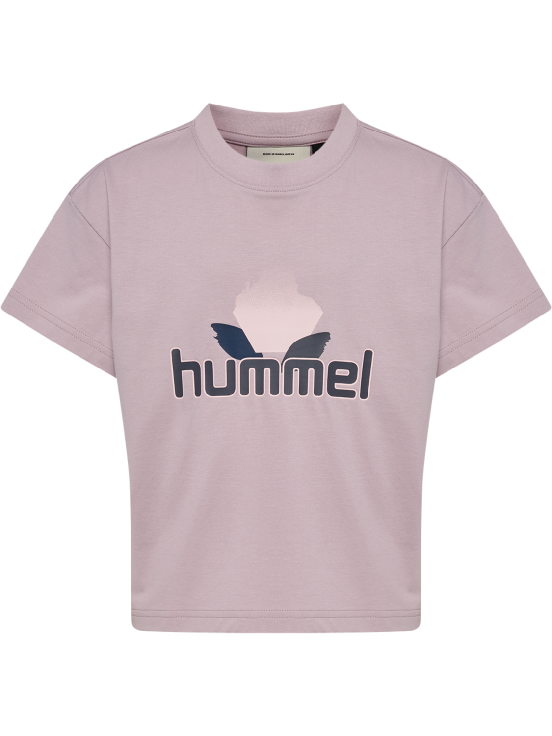hmlJR BOXY GRAPHIC T-SHIRT S/S, SEA FOG, packshot