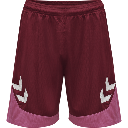 hmlLEAD POLY SHORTS, BIKING RED, packshot