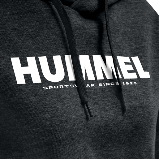 hmlLEGACY WOMAN CROPPED HOODIE, BLACK, packshot