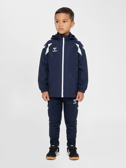 hmlCORE 2.0 ALL-WEATHER JACKET KIDS, MARINE/WHITE, model
