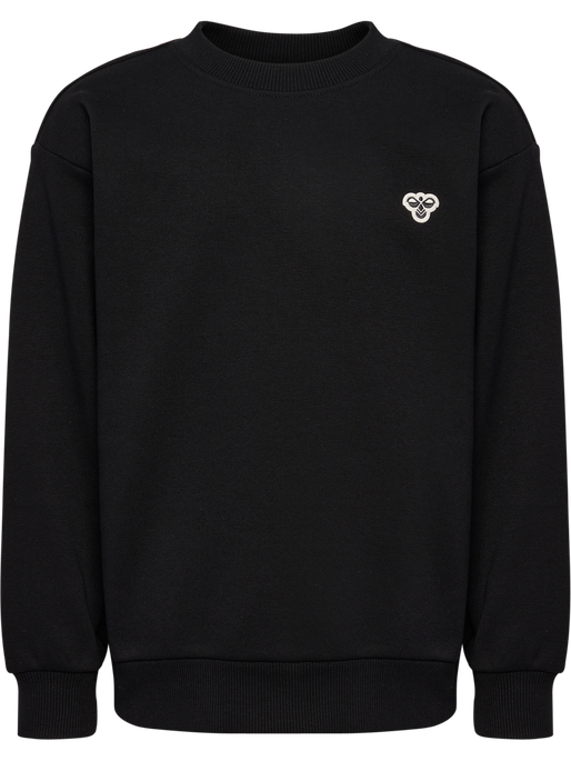 hmlJR LOOSE CREWNECK BEE, BLACK, packshot