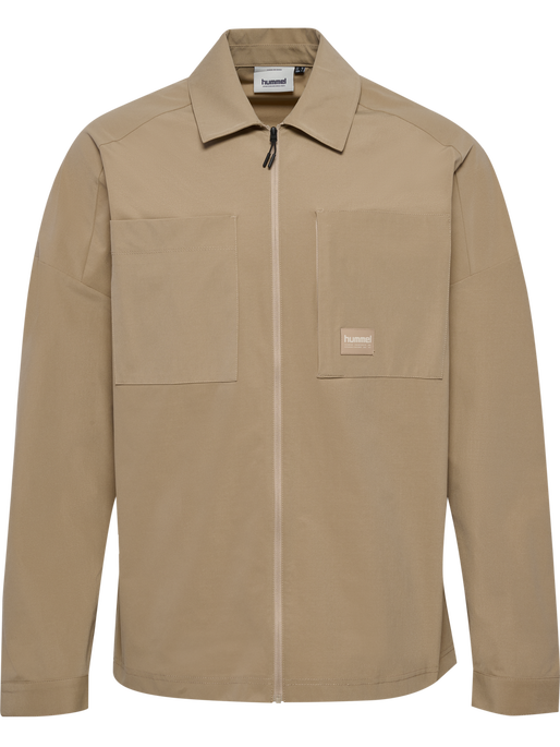 hmlSORONA LOOSE OVERSHIRT, CORNSTALK, packshot