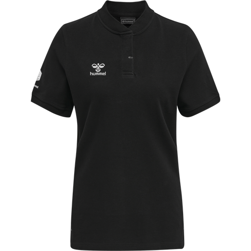 hmlMOVE GRID POLO WOMAN, BLACK, packshot