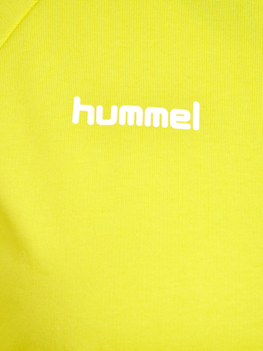 HMLGO COTTON HOODIE WOMAN, BLAZING YELLOW HMLGO COTTON HOODIE WOMAN, BLAZING YELLOW, packshot