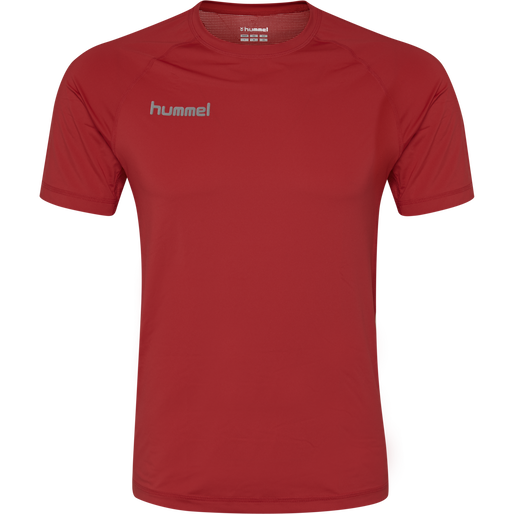 HML FIRST PERFORMANCE KIDS JERS S/S, TRUE RED HML FIRST PERFORMANCE KIDS JERS S/S, TRUE RED, packshot